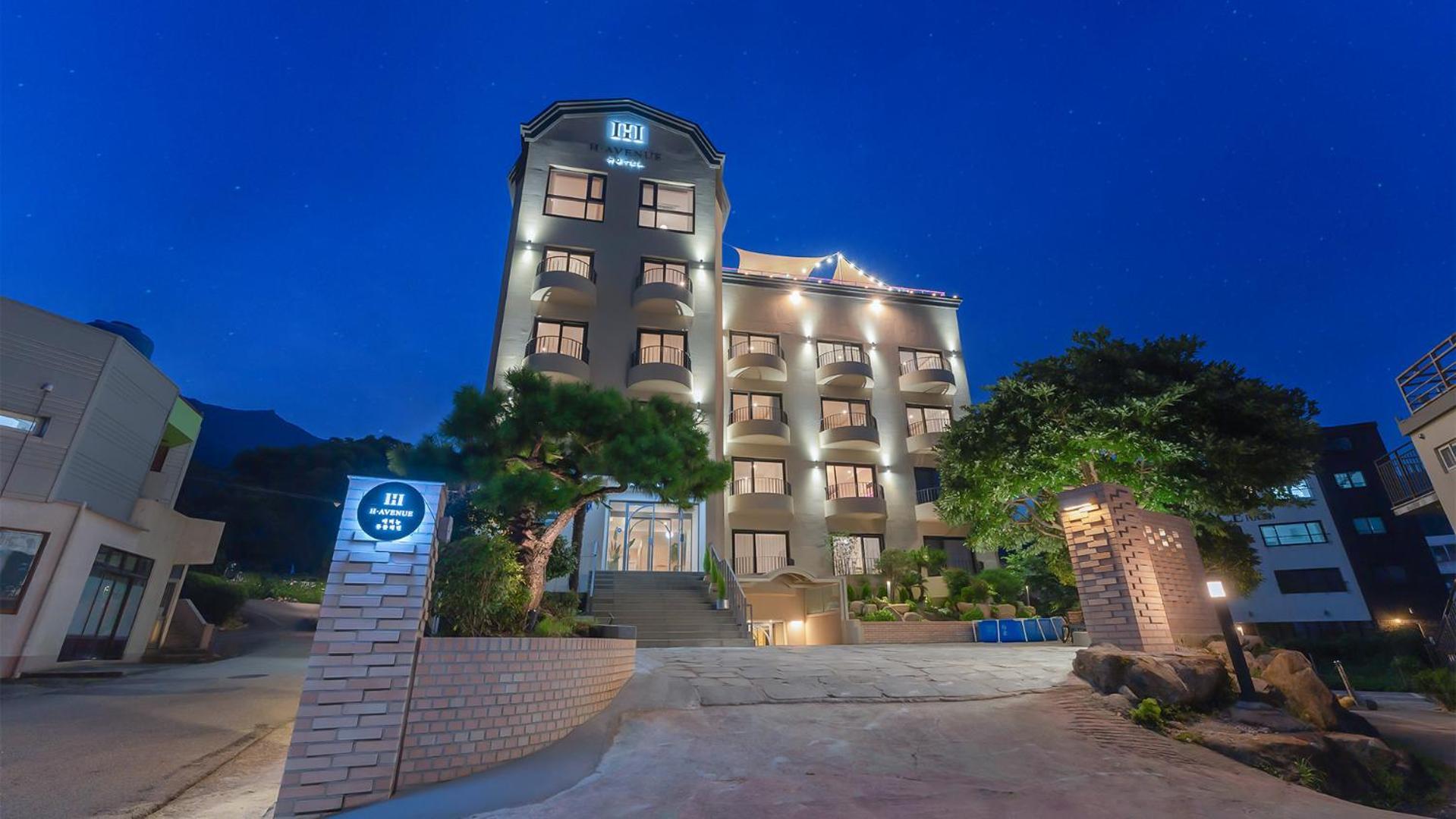 巨济夏威夷公寓海滩酒店 巨济市 外观 照片